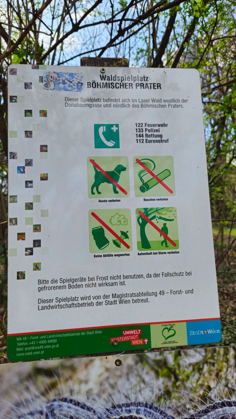 Waldspielplatz Böhmischer Prater - Donabaumgasse 3