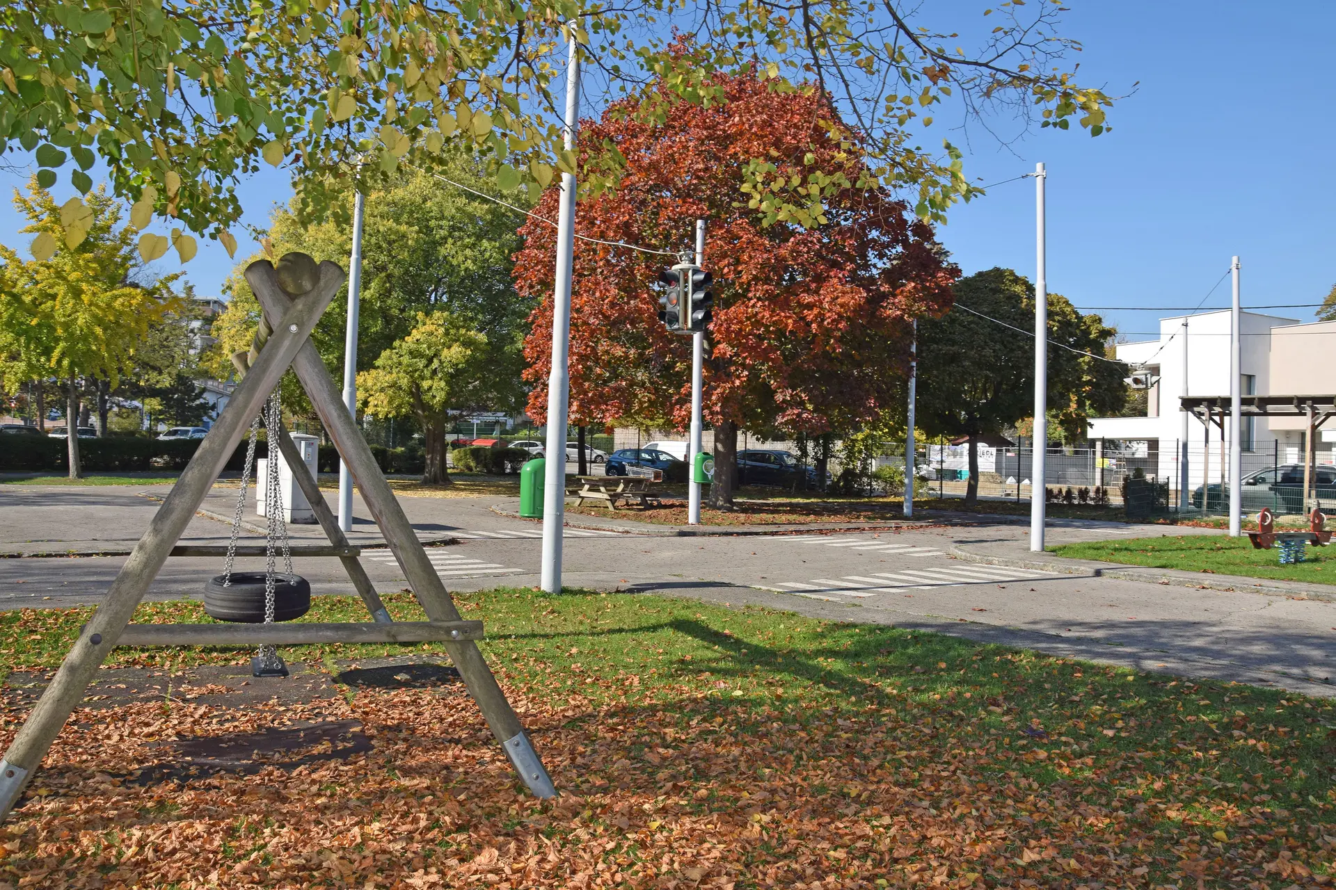 Spielplatz und Verkehrsübungsplatz